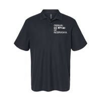 Omaha The Left Of Nebraska Softstyle Adult Sport Polo