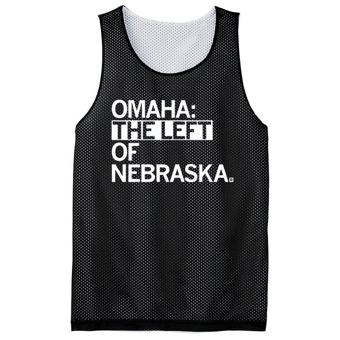 Omaha The Left Of Nebraska Mesh Reversible Basketball Jersey Tank