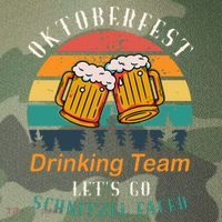 Oktoberfest Team Lets Get Schnitzel Faced Legacy Tie Dye Trucker Hat