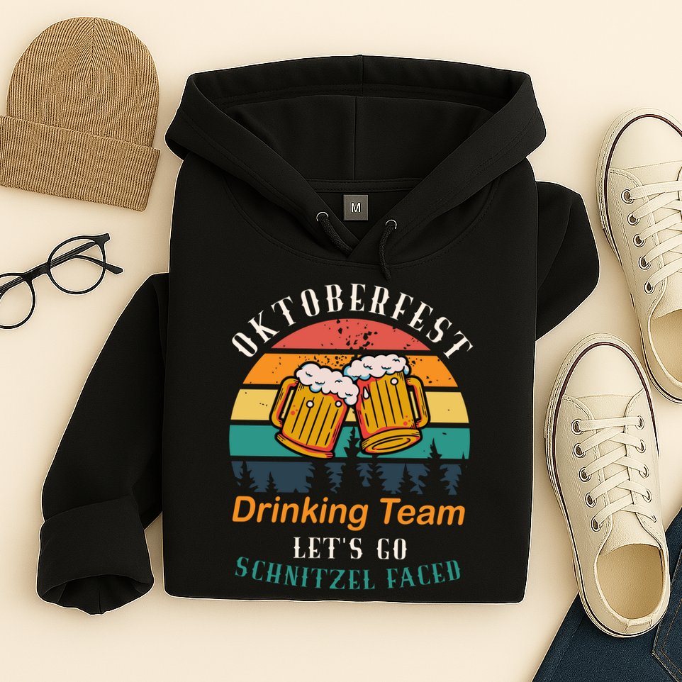 Oktoberfest Team Lets Get Schnitzel Faced Hoodie