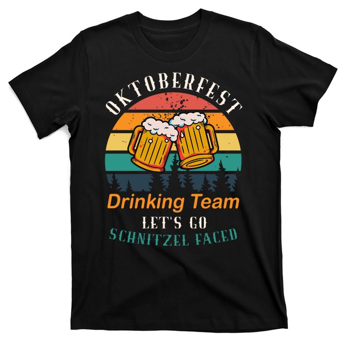 Oktoberfest Team Lets Get Schnitzel Faced T-Shirt