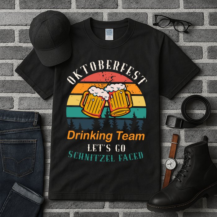 Oktoberfest Team Lets Get Schnitzel Faced Tall T-Shirt