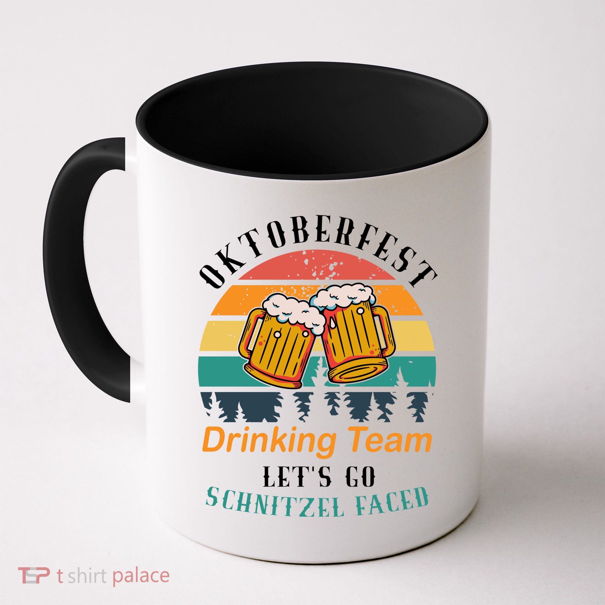 Oktoberfest Team Lets Get Schnitzel Faced Mug