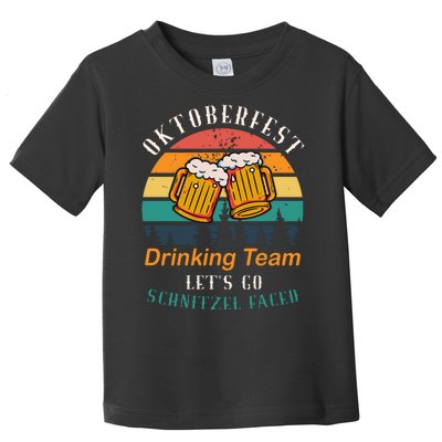 Oktoberfest Team Lets Get Schnitzel Faced Toddler T-Shirt