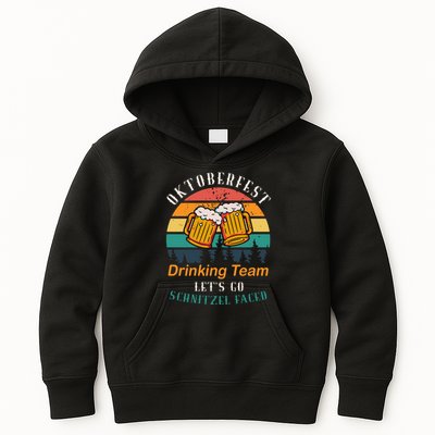 Oktoberfest Team Lets Get Schnitzel Faced Kids Hoodie