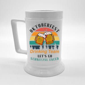 Oktoberfest Team Lets Get Schnitzel Faced Beer Stein