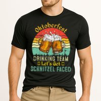 Oktoberfest Team Lets Get Schnitzel Faced German Cooling Performance Crew T-Shirt