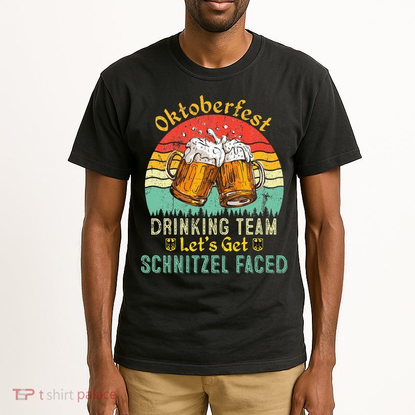 Oktoberfest Team Lets Get Schnitzel Faced German Tall T-Shirt