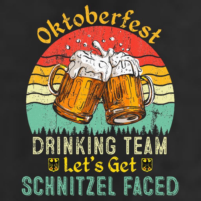 Oktoberfest Team Lets Get Schnitzel Faced German Adult Drive Performance Visor