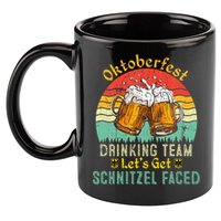 Oktoberfest Team Lets Get Schnitzel Faced German 11oz C Handle Ceramic Mug