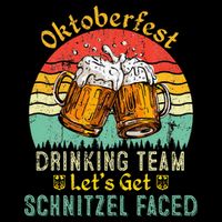 Oktoberfest Team Lets Get Schnitzel Faced German 16 in Basic Backpack