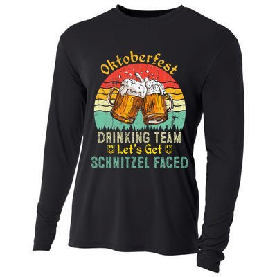 Oktoberfest Team Lets Get Schnitzel Faced German Cooling Performance Long Sleeve Crew