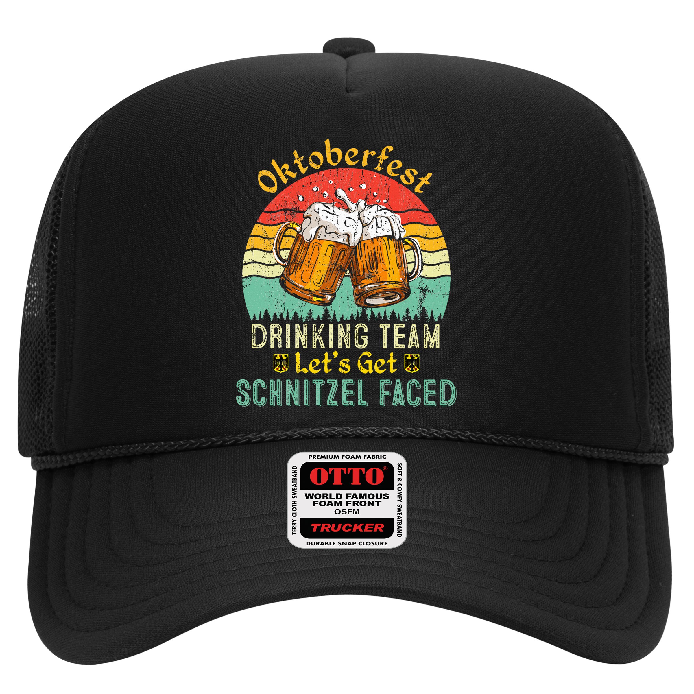 Oktoberfest Team Lets Get Schnitzel Faced German Hat