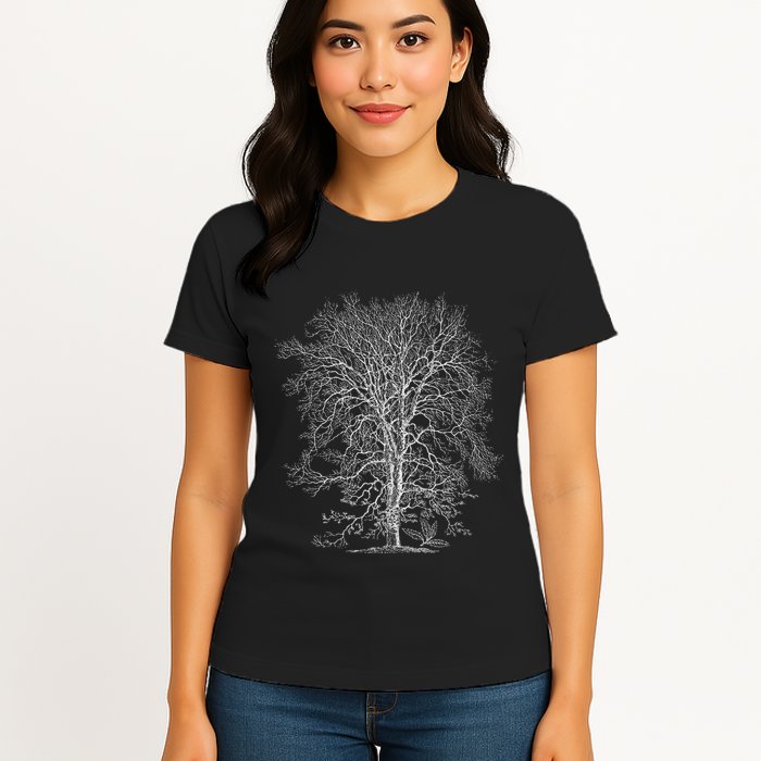 Oak Tree Lumberjacking Tree Natural Oak Tree Women's T-Shirt