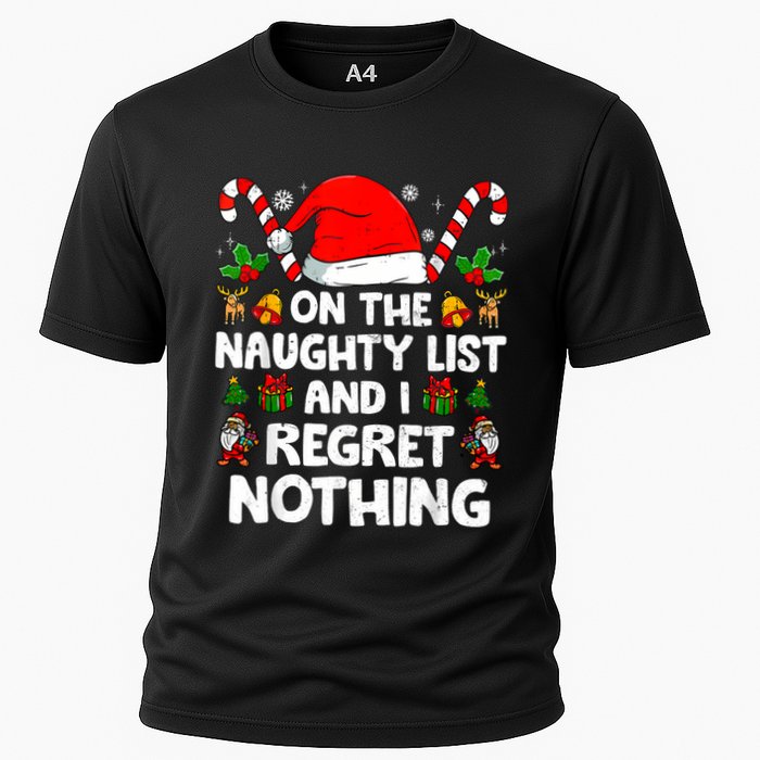 On The List Of Naughty And I Regret Nothing Christmas Performance Shirt