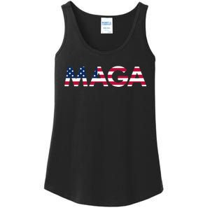 Original Trump Maga American Flag Maga America First Maga Ladies Essential Tank