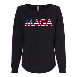 Original Trump Maga American Flag Maga America First Maga Womens California Wash Sweatshirt