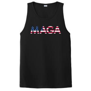 Original Trump Maga American Flag Maga America First Maga PosiCharge Competitor Tank