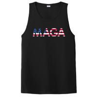 Original Trump Maga American Flag Maga America First Maga PosiCharge Competitor Tank