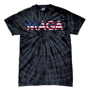 Original Trump Maga American Flag Maga America First Maga Tie-Dye T-Shirt