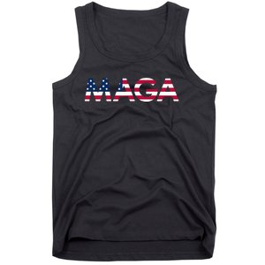 Original Trump Maga American Flag Maga America First Maga Tank Top