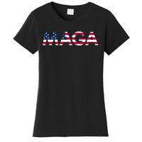 Original Trump Maga American Flag Maga America First Maga Women's T-Shirt