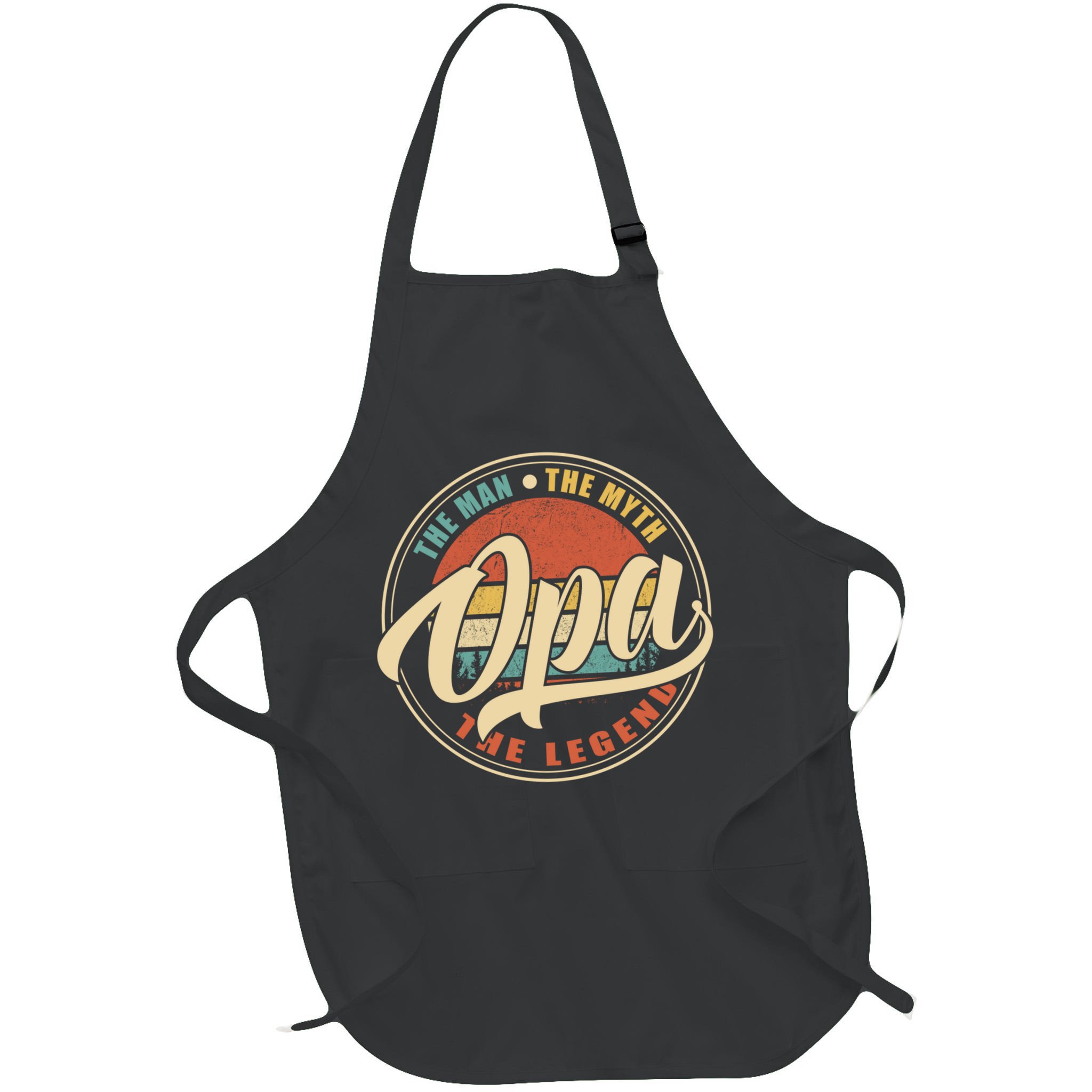 Opa The Man The Myth The Legend Vintage Retro Fathers Day Gift Apron