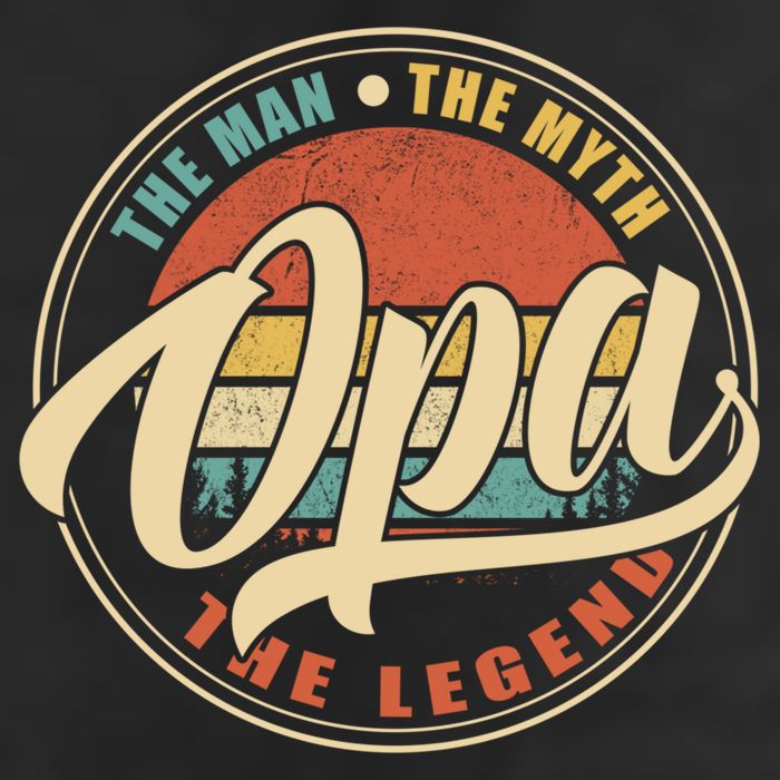 Opa The Man The Myth The Legend Vintage Retro Fathers Day Gift Beanie