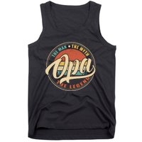 Opa The Man The Myth The Legend Vintage Retro Fathers Day Gift Tank Top