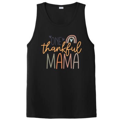 One Thankful Mama Vintage Rainbow Mama Life Thanksgiving Gift PosiCharge Competitor Tank