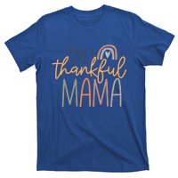 One Thankful Mama Vintage Rainbow Mama Life Thanksgiving Gift T-Shirt