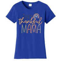 One Thankful Mama Vintage Rainbow Mama Life Thanksgiving Gift Women's T-Shirt