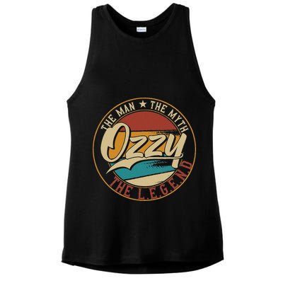Ozzy The Man The Myth The Legend Ladies PosiCharge Tri-Blend Wicking Tank