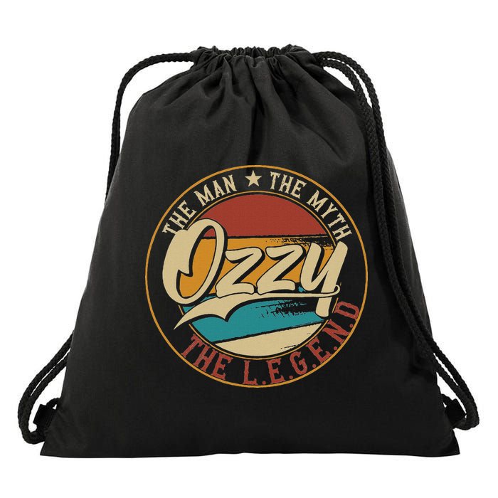 Ozzy The Man The Myth The Legend Drawstring Bag