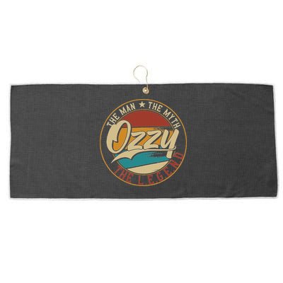 Ozzy The Man The Myth The Legend Large Microfiber Waffle Golf Towel