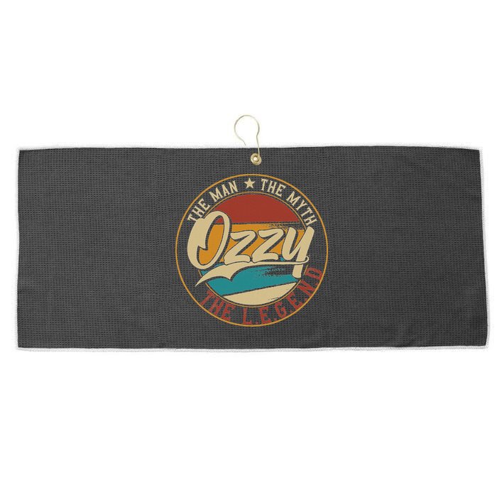 Ozzy The Man The Myth The Legend Large Microfiber Waffle Golf Towel