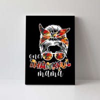 One Thankful Mama Fall Hair Bun Canvas