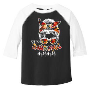 One Thankful Mama Fall Hair Bun Toddler Fine Jersey T-Shirt