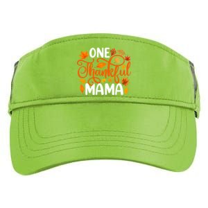 One Thankful Mama Funny Fall Autumn Thanksgiving Cool Gift Adult Drive Performance Visor