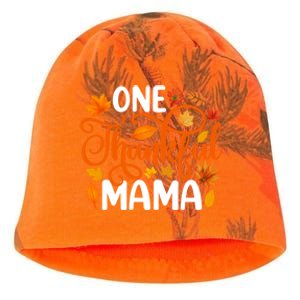 One Thankful Mama Funny Fall Autumn Thanksgiving Cool Gift Kati - Camo Knit Beanie