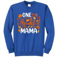 One Thankful Mama Funny Fall Autumn Thanksgiving Cool Gift Sweatshirt