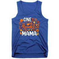 One Thankful Mama Funny Fall Autumn Thanksgiving Cool Gift Tank Top