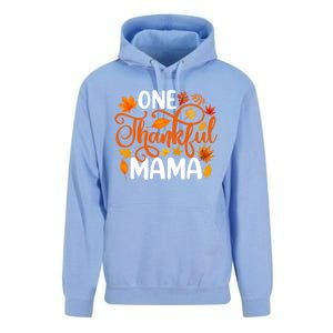 One Thankful Mama Funny Fall Autumn Thanksgiving Cool Gift Unisex Surf Hoodie