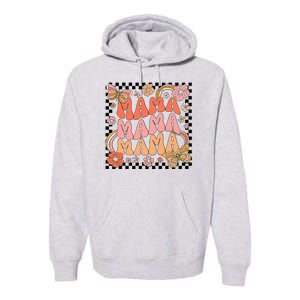 One Thankful Mama Leopard Fall Cute Thanksgiving Premium Hoodie