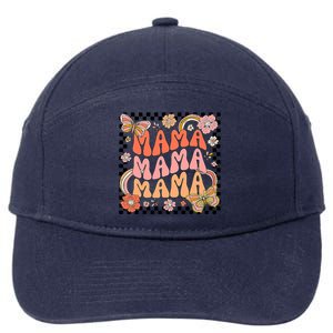 One Thankful Mama Leopard Fall Cute Thanksgiving 7-Panel Snapback Hat