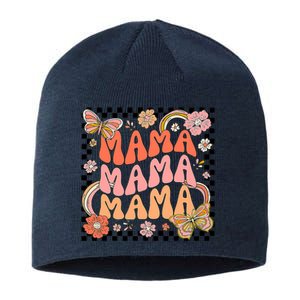 One Thankful Mama Leopard Fall Cute Thanksgiving Sustainable Beanie