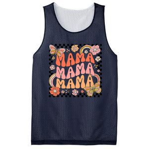 One Thankful Mama Leopard Fall Cute Thanksgiving Mesh Reversible Basketball Jersey Tank