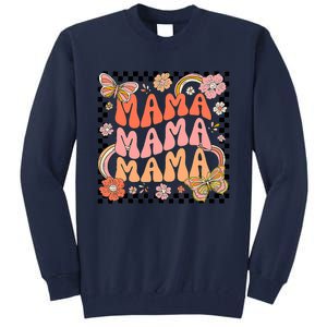 One Thankful Mama Leopard Fall Cute Thanksgiving Tall Sweatshirt