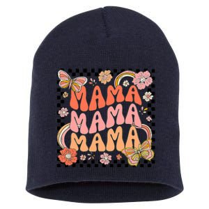 One Thankful Mama Leopard Fall Cute Thanksgiving Short Acrylic Beanie