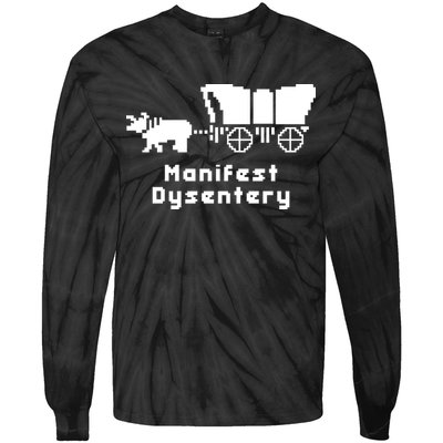 Oregon Trail Manifest Dysentery Tie-Dye Long Sleeve Shirt